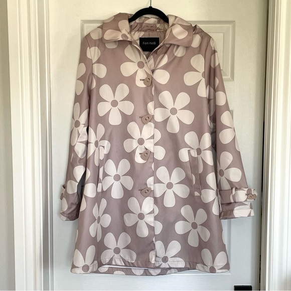 Fen Nelli Jackets & Blazers - Fen Nelli Floral Rain Coat